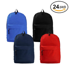 Load image into Gallery viewer, K-Cliffs Basic 18" School Backpack Classic Simple Book Bag, Daypack