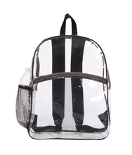Load image into Gallery viewer, K-Cliffs 15.5" Clear School Backpack See Through Elementary-Adult  Daypack