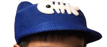 Load image into Gallery viewer, 6" Diameter Mesh Hat with Ears and a Fish Stitched on The Hat