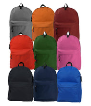Load image into Gallery viewer, K-Cliffs Basic 18" School Backpack Classic Simple Book Bag, Daypack