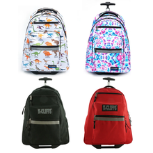 Load image into Gallery viewer, K-Cliffs Rolling Backpack School Backpacks with Wheels & Multiple Pockets