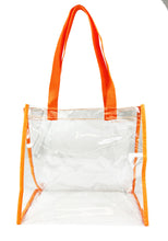 Load image into Gallery viewer, K-Cliffs 12" Clear Unisex Tote Stadium Approved See Through Tote Bag,