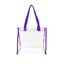 Load image into Gallery viewer, K-Cliffs 12" Clear Unisex Tote Stadium Approved See Through Tote Bag,