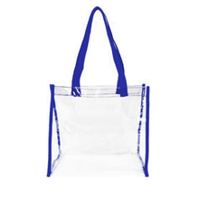 Load image into Gallery viewer, K-Cliffs 12" Clear Unisex Tote Stadium Approved See Through Tote Bag,