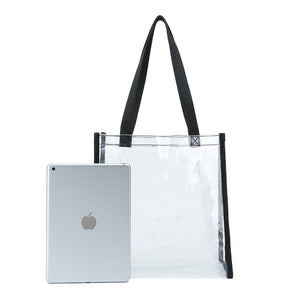 Nice and Great 12" Clear Tote NFL Stadium Approved See Through Tote PGA Compliant Transparent Snack Bag - k-cliffs