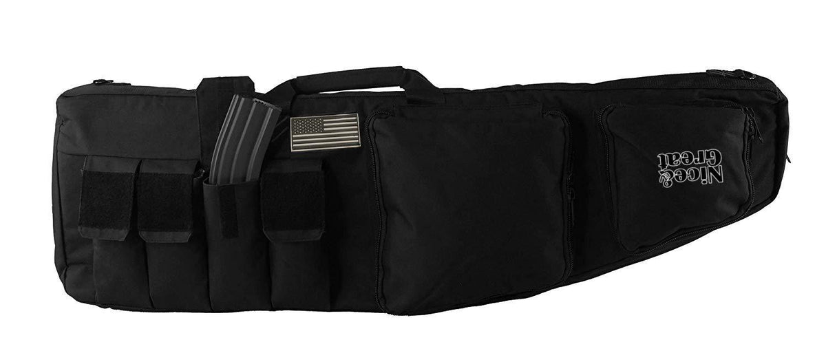 39/47 Inch Tactical Rifle Gun Bag – Double Padded Storage Backpack For Carbine