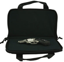 Load image into Gallery viewer, Pistol Case Handgun Storage Bag Memory Foam Lockable Glock Revolver Holster Holder Soft Hand Gun Cases with 6 Magazine Pockets Black Olive Green - k-cliffs