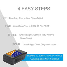 Load image into Gallery viewer, OBD2 Car Diagnostic Device Wireless Car Code Reader Diagnostic Scan Device WiFi Scanner Adapter Check Engine Diagnostic Compatible with Android iOS - k-cliffs