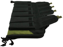 Load image into Gallery viewer, Pistol Case Handgun Storage Bag Memory Foam Lockable Glock Revolver Holster Holder Soft Hand Gun Cases with 6 Magazine Pockets Black Olive Green - k-cliffs