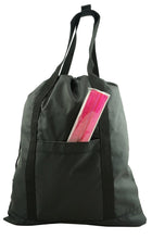 Load image into Gallery viewer, K-Cliffs 18" 2-in-1 Unisex Drawstring Backpack & Convertible Tote Bag |