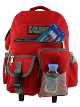 Load image into Gallery viewer, Deluxe Wheeled Rolling Backpack for School with Premium Sturdy Wheels - k-cliffs