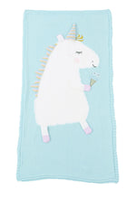 Load image into Gallery viewer, K-Cliffs Baby Blanket Unicorn Knit Cotton Crib Throw Blanket Cover Wrap, Unisex