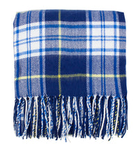 Load image into Gallery viewer, K-Cliffs - Cozy Color Plaid Design Throw Blanket with Tassels - 50" W x 60"