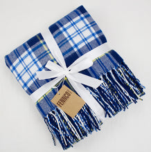 Load image into Gallery viewer, K-Cliffs - Cozy Color Plaid Design Throw Blanket with Tassels - 50" W x 60"
