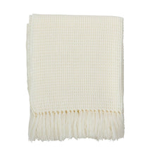 Load image into Gallery viewer, K-Cliffs - Classic Waffle Weave Tassel Trim Throw -  50&quot;x60&quot;