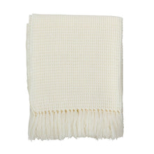 Load image into Gallery viewer, Classic Waffle Weave Tassel Trim Throw -  50"x60"