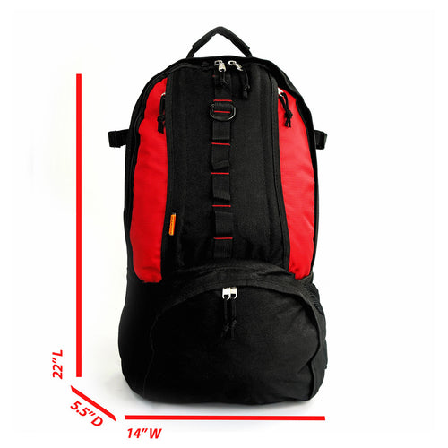 K-Cliffs Extra Large Sports/School Backpack with Bat, Ball Storage or Helmet Compartment