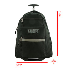 Load image into Gallery viewer, K-Cliffs Rolling Backpack School Backpacks with Wheels & Multiple Pockets