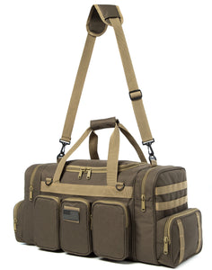 K-Cliffs 22 Inch Lockable Range Duffel Tactical Travel Bag Heavy Duty Sport Gym Bag with US Flag Patch