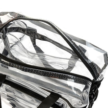 Load image into Gallery viewer, K-Cliffs 12&quot; Unisex Clear PVC Heavy Duty Messenger Tote Stadium Approved  Shoulder Handbag