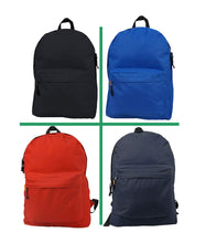 Load image into Gallery viewer, K-Cliffs 18&quot; Classic School Backpack w/Padded Shoulder Straps and Side Pocket