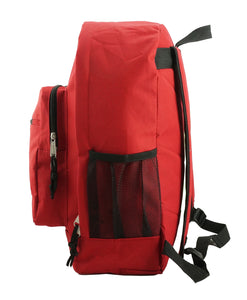 Classic Large 17.5" School Backpack with Adjustable Padded Straps-CS 24PCS