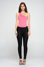 Load image into Gallery viewer, Seamless One Shoulder Bodysuit for Women Asymmetrical Tank Top Soft Stretch Thong Fit Invisible Under Clothing One Size