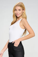 Load image into Gallery viewer, Seamless One Shoulder Bodysuit for Women Asymmetrical Tank Top Soft Stretch Thong Fit Invisible Under Clothing One Size