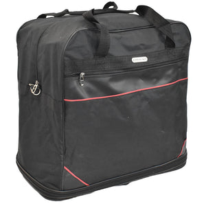 K-Cliffs Multi Tiered Collapsible Expandable Wheeled Travel Cargo Bag w/Zippered Pockets
