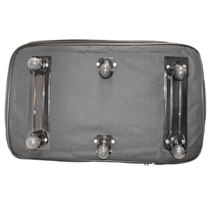 K-Cliffs Multi Tiered Collapsible Expandable Wheeled Travel Cargo Bag w/Zippered Pockets