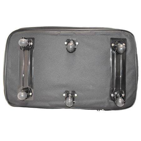 K-Cliffs Multi Tiered Collapsible Expandable Wheeled Travel Cargo Bag w/Zippered Pockets