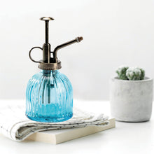 Load image into Gallery viewer, K-Cliffs Glass Plant Mister Water Spray Bottle Vintage Style Clear Sprayer Top Pump One Hand Watering Can Indoor Flowers Transparent Spritzer