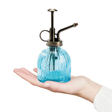 Load image into Gallery viewer, K-Cliffs Glass Plant Mister Water Spray Bottle Vintage Style Clear Sprayer Top Pump One Hand Watering Can Indoor Flowers Transparent Spritzer