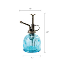 Load image into Gallery viewer, K-Cliffs Glass Plant Mister Water Spray Bottle Vintage Style Clear Sprayer Top Pump One Hand Watering Can Indoor Flowers Transparent Spritzer