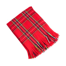 Load image into Gallery viewer, K-Cliffs Classic Color Plaid Pattern Tassel Trim Throw Blanket 50 x 60 Inch