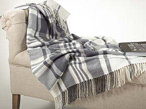 K-Cliffs Classic Color Plaid Pattern Tassel Trim Throw Blanket 50 x 60 Inch