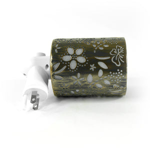 K-Cliffs Vintage Tribal Navaho Chinle Pattern Chrome Plug-in Fragrance Warmer
