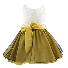 Load image into Gallery viewer, Elegant Girls Party Dress Sleeveless Lace Bodice High-Low Layered Tulle Skirt with Bow Sash