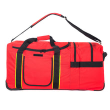 Load image into Gallery viewer, K-Cliffs Rolling Firefighter Duffel Heavy Duty Rescue Equipment Travel Turnout Gear Bag With Wheels for Firemen Paramedic Fire Fighters