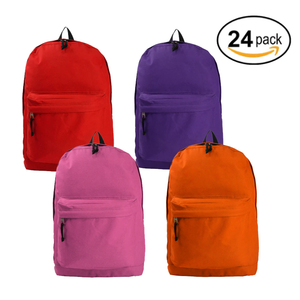 K-Cliffs Basic 18" School Backpack Classic Simple Book Bag, Daypack
