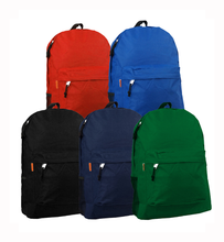 Load image into Gallery viewer, K-Cliffs 18&quot; Classic School Backpack w/Padded Shoulder Straps and Side Pocket