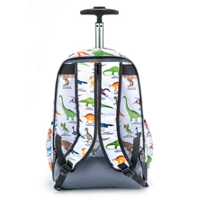 Load image into Gallery viewer, K-Cliffs Rolling Backpack School Backpacks with Wheels Deluxe Trolley Book Bag Multiple Pockets