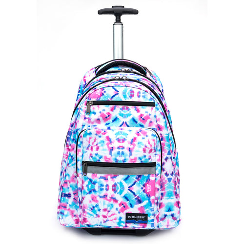 K-Cliffs Rolling Backpack School Backpacks with Wheels & Multiple Pockets