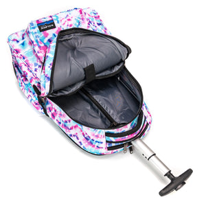 K-Cliffs Rolling Backpack School Backpacks with Wheels Deluxe Trolley Book Bag Multiple Pockets