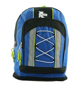K-Cliffs 15" Lightweight Bungee Unisex School Backpack , Water Resistant