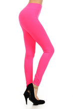 Load image into Gallery viewer, Seamless Leggings Women High Waisted 3" Waistband Full Length Capri Soft Stretchy Tights Skinny Pants