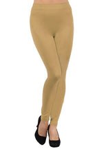 Load image into Gallery viewer, Fleece Lined Legging Women Warm Thermal Mid Waisted Stretchy Tummy Control Long Leggings Soft Skinny Tights Winter Seamless Pants