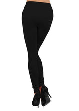 Load image into Gallery viewer, Fleece Lined Legging Women Warm Thermal Mid Waisted Stretchy Tummy Control Long Leggings Soft Skinny Tights Winter Seamless Pants