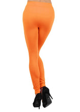 Load image into Gallery viewer, Fleece Lined Legging Women Warm Thermal Mid Waisted Stretchy Tummy Control Long Leggings Soft Skinny Tights Winter Seamless Pants