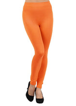 Load image into Gallery viewer, Fleece Lined Legging Women Warm Thermal Mid Waisted Stretchy Tummy Control Long Leggings Soft Skinny Tights Winter Seamless Pants